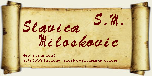 Slavica Milošković vizit kartica